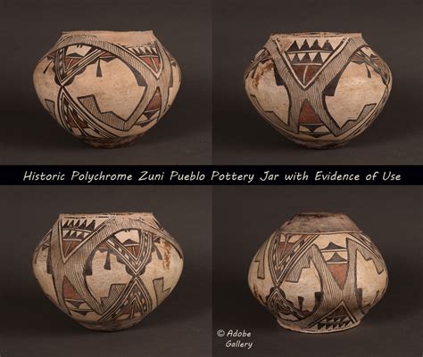 Zuni Pueblo Southwest Indian Historic Pottery 26287 - Adobe Gallery ...