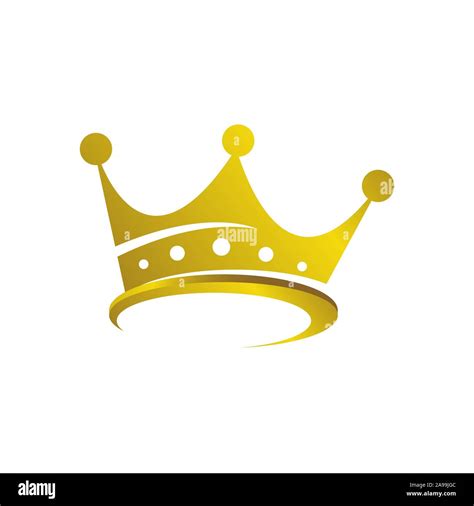 Gold Crown Logo Royal King Queen abstract design vector illustration ...