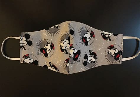 Mickey Mouse Face Mask - Etsy