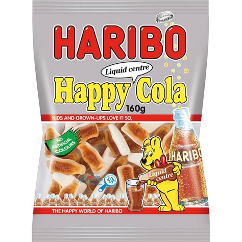 Haribo Happy Cola Liquid Centre 175g Bag | Woolworths