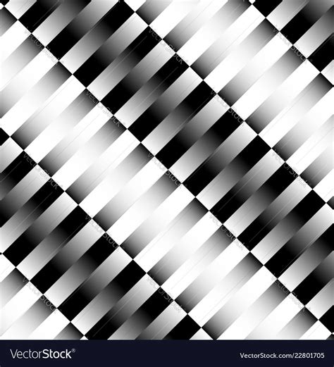 Slanted rectangular pattern with great contrast Vector Image