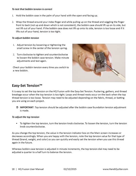 Fusion User Manual – Handi Quilter