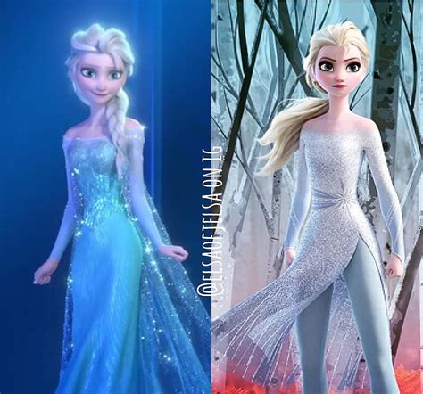 Elsa's Gurl~ Sofea`•° on Instagram: “FROZEN 2 Comparison Edits! 🌹 Anddd here's Elsa! Q: 1,2,or 3 ...