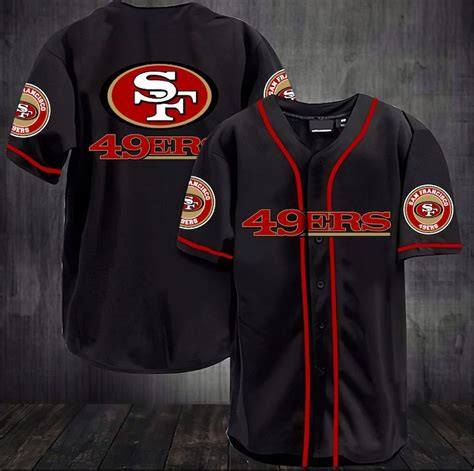 San Francisco 49ers Baseball Jersey NFL Baseball Jersey | Etsy