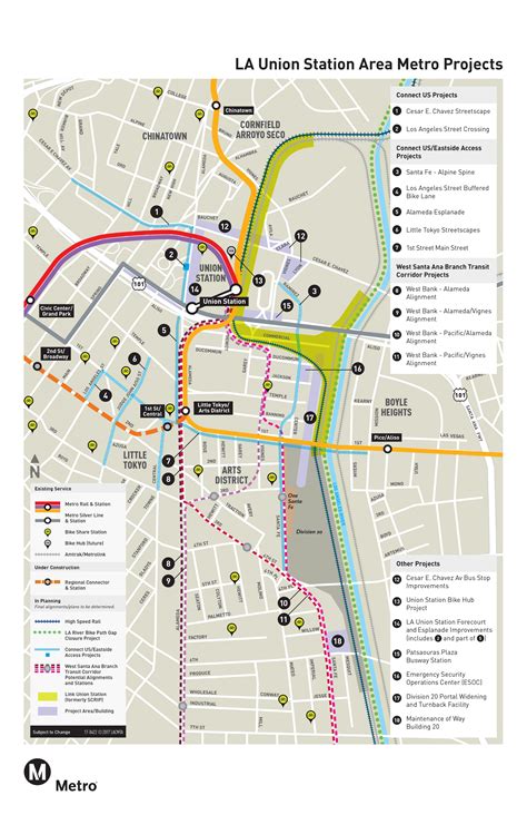 Union station Los Angeles parking map - Map of union station Los ...