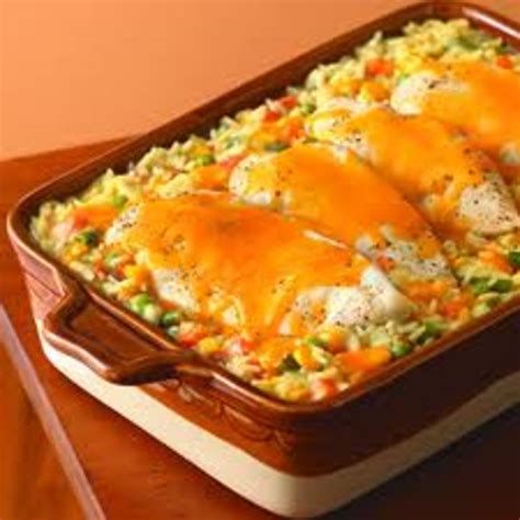 Cheesy Chicken and Rice Bake