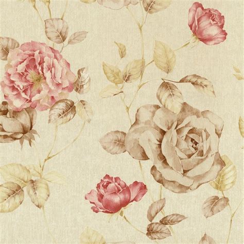 🔥 Download Antique Floral Vintage Look Textured Flower Trail Wallpaper Roll by @bobbyr82 ...