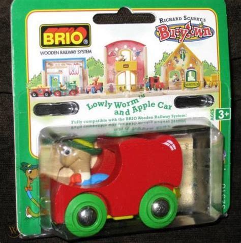 BRIO RICHARD SCARRY BUSYTOWN LOWLY WORM AND APPLE CAR | #74182927