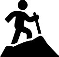 Hiking icon PNG and SVG Vector Free Download