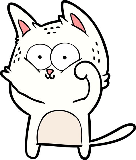 cartoon cat being cute 45432625 PNG