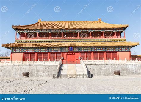 The Ancient Royal Palace Imperial Palace Architecture, in Beijing Stock ...