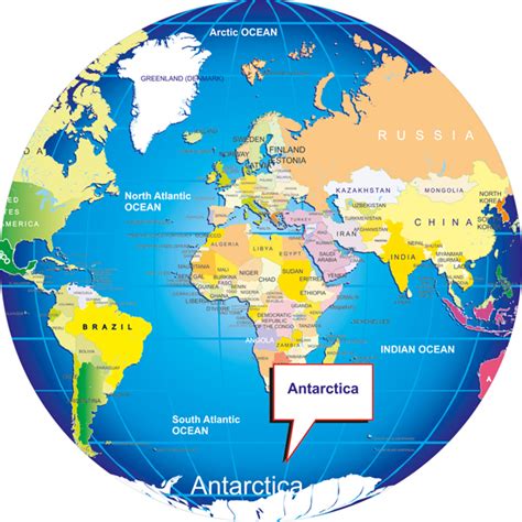 Where is Antarctica? on world map