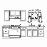 Kitchen Coloring Pages Free Printable sketch template