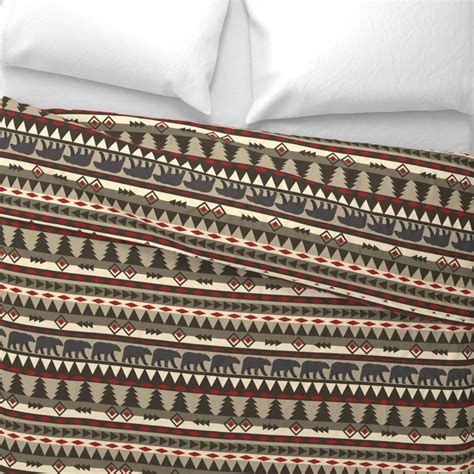 Southwestern Duvet Cover Navajo Bear by Bluegreenplanet - Etsy