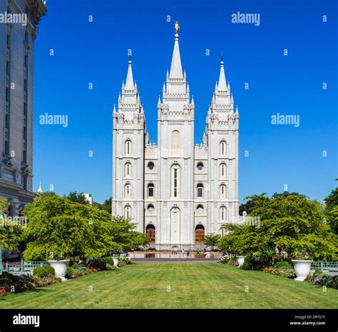 Salt Lake Temple, Temple Square, Salt Lake City, Utah, USA Stock Photo - Alamy