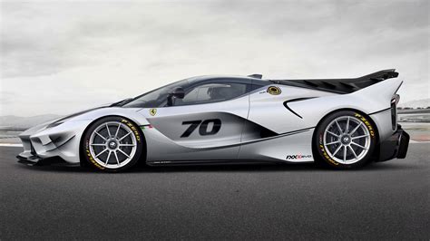 Download Silver Car Race Car Vehicle Ferrari FXX K HD Wallpaper