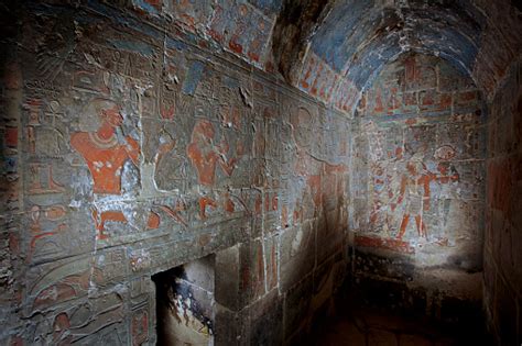 Interior Chapel Of Hathor Temple Queen Hatshepsut Stock Photo - Download Image Now - iStock