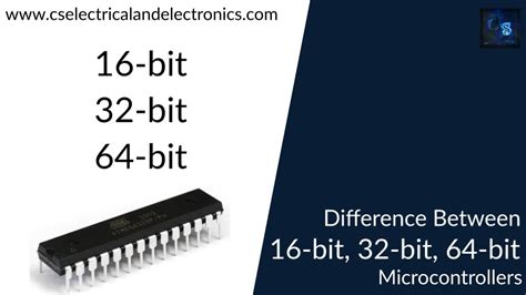 Difference Between 16-bit, 32-bit, And 64-bit Microcontrollers