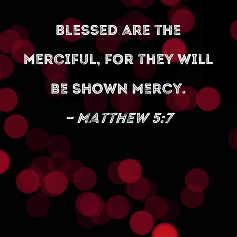 Blessed Are The Merciful