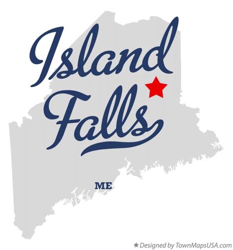 Map of Island Falls, ME, Maine