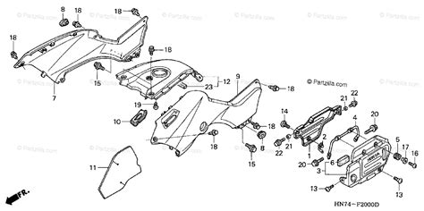 Honda ATV 2005 OEM Parts Diagram for Body / Cover | Partzilla.com