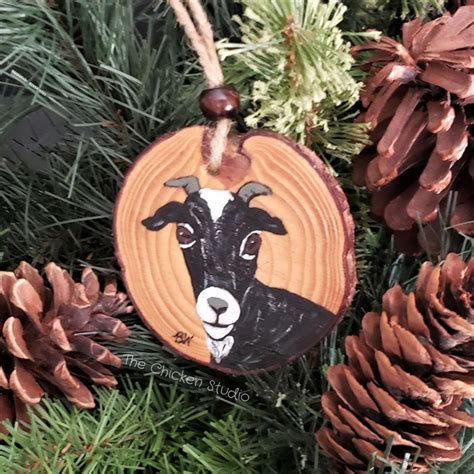 Goat Ornament personalized Christmas Ornament Farm animal | Etsy