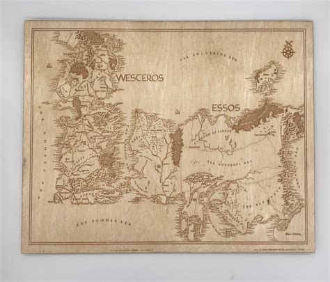 Game of Thrones, Map of the entire World - BreakPoint Laser