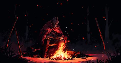 Dark Souls III Bonfire Medieval Art HD Wallpaper by patrika