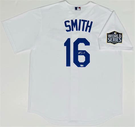 Will Smith Signed Dodgers Jersey with 2020 World Series Patch (Fanatics ...