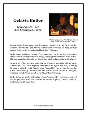 Octavia Butler Hero Biography