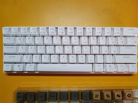 KEYCAPS ROYAL KLUDGE 61 RK61 MECHANICAL KEYBOARD ORIGINAL WHITE COLOUR., Computers & Tech, Parts ...