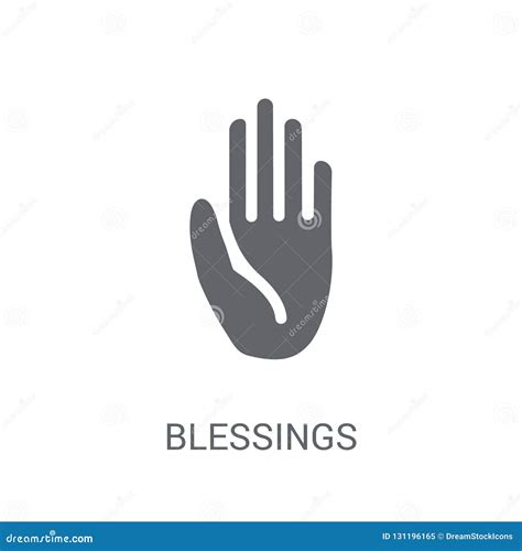 Blessings Icon. Trendy Blessings Logo Concept on White Background from United States of America ...