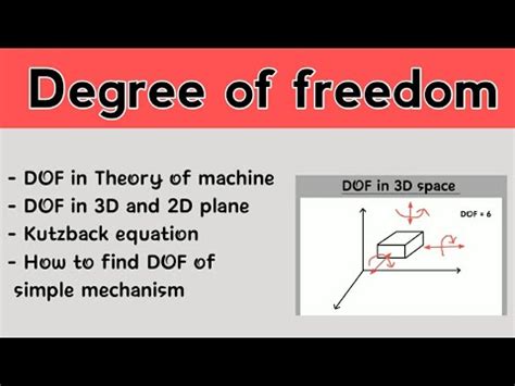 Degree of freedom - YouTube