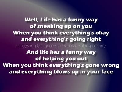 Alanis Morissette Ironic Lyric