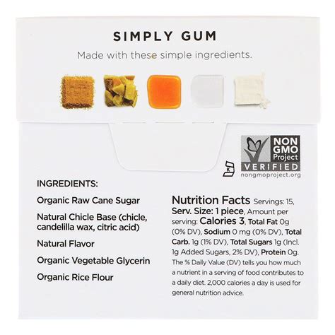 Simply Gum, Gum, Natural Maple, 15 Pieces - iHerb