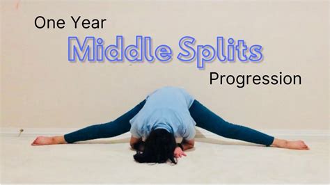 One Year Middle Split Progression - YouTube