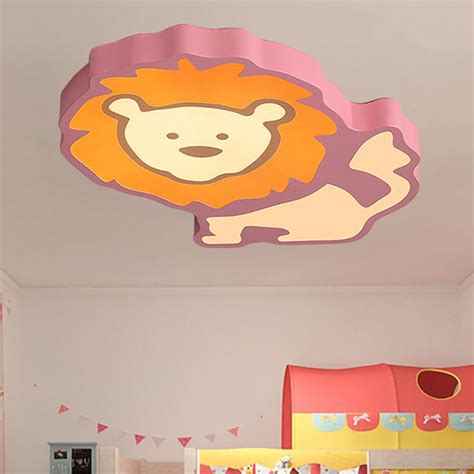 Kindergarten Animal Ceiling Light Fixture Acrylic Cartoon Flush Mount ...