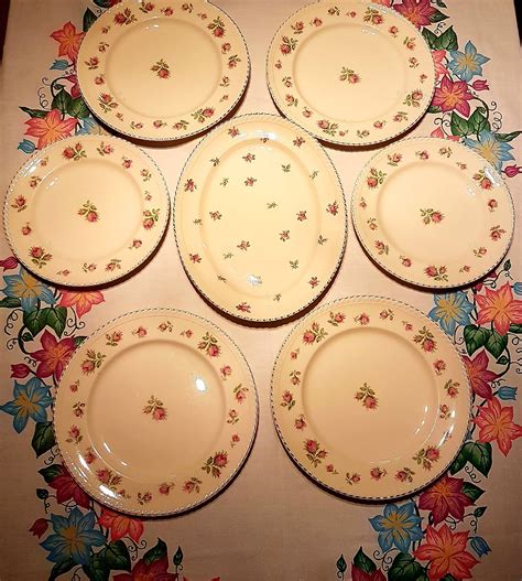 Johnson Brothers 12 Rose Chintz Platter, English Rose Pattern, Shabby Chic Dinnerware, 1940's