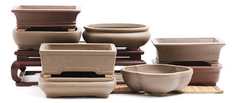 Chinese, Unglazed Ceramic Bonsai Pots - Bonsai Tree (Pty) Ltd.