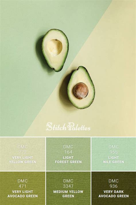 Avocado Awesomeness | Paint color palettes, Green colour palette, Green ...