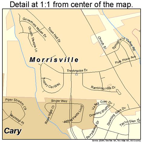 Morrisville North Carolina Street Map 3744520