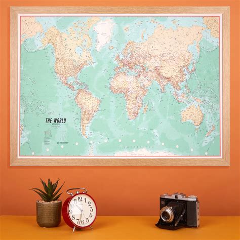 Vintage World Map Poster By Maps International