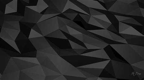 Polygon Dark, gray, dark, black, polygon, abstract, HD wallpaper | Peakpx