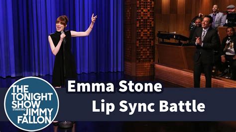 Jimmy Fallon and Emma Stone Square Off in a Lip Sync Battle