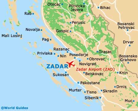 Zadar Maps and Orientation: Zadar, Northern Dalmatia, Croatia