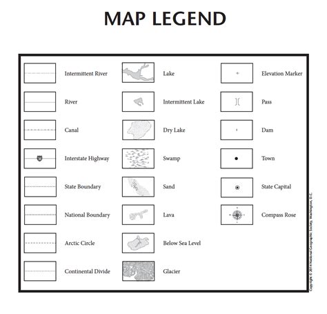 Map Legend Symbols School