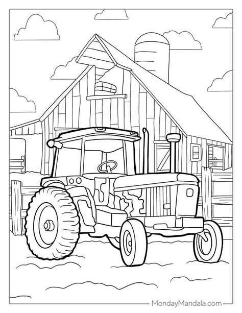 Farm Tractor Coloring Pages To Print