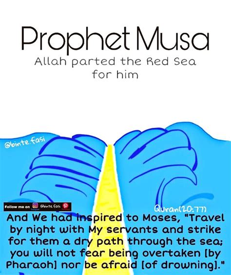 Prophet Musa | Prophets in islam, Prophet, Parting the red sea