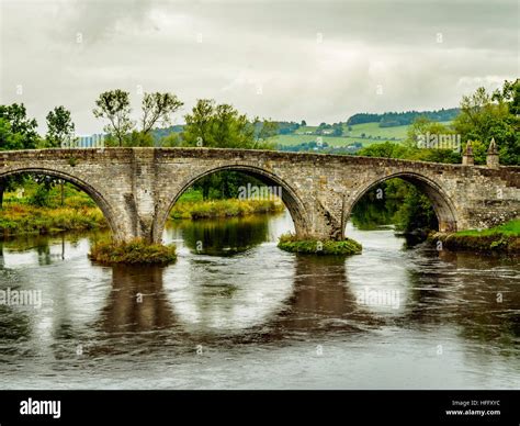 UK, Scotland, Stirling, View of the Old Stirling Bridge Stock Photo - Alamy