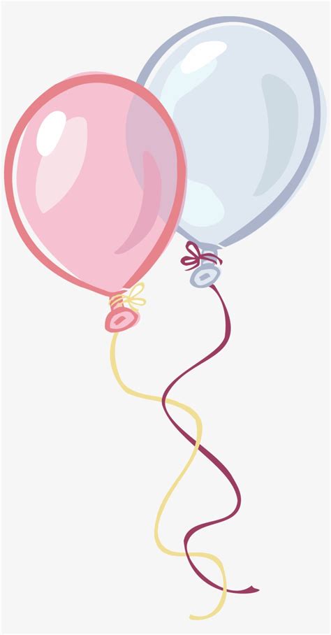 Pink And Blue Birthday - Pink Balloons Clip Art - Free Transparent PNG Download - PNGkey